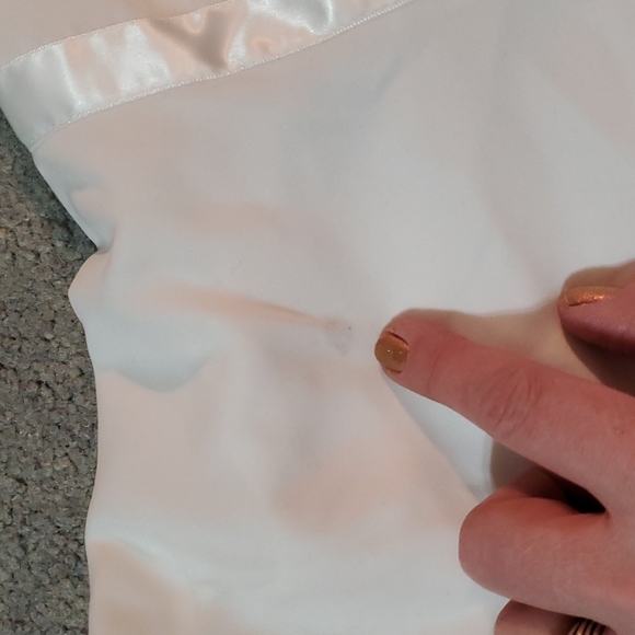 Tull lined New tagged vintage white babydoll Dress 7 - Picture 3 of 10